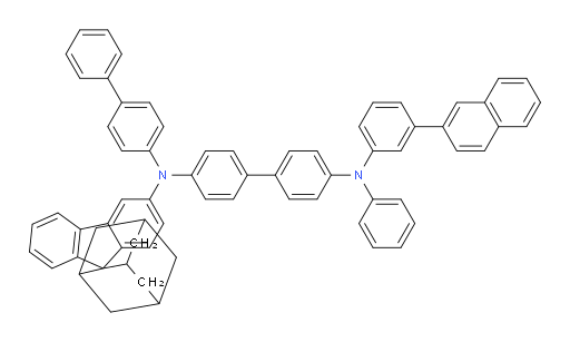 N4-([1,1'-biphenyl]-4-yl)-N4'-(3-(naphthalen-2-yl)phenyl)-N4'-phenyl-N4-(spiro[adamantane-2,9'-fluoren]-3'-yl)-[1,1'-biphenyl]-4,4'-diamine