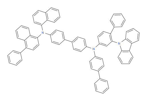 N4-(2-(9H-carbazol-9-yl)-[1,1'-biphenyl]-4-yl)-N4-([1,1'-biphenyl]-4-yl)-N4'-(naphthalen-1-yl)-N4'-(4-phenylnaphthalen-1-yl)-[1,1'-biphenyl]-4,4'-diamine