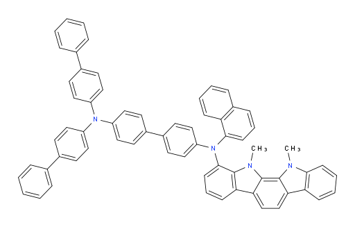 N4,N4-di([1,1'-biphenyl]-4-yl)-N4'-(11,12-dimethyl-11,12-dihydroindolo[2,3-a]carbazol-1-yl)-N4'-(naphthalen-1-yl)-[1,1'-biphenyl]-4,4'-diamine