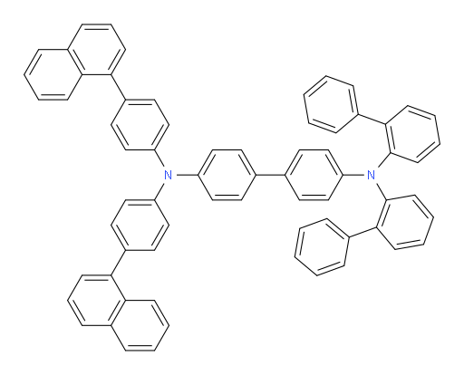 N4,N4-di([1,1'-biphenyl]-2-yl)-N4',N4'-bis(4-(naphthalen-1-yl)phenyl)-[1,1'-biphenyl]-4,4'-diamine