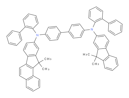N4,N4'-di([1,1'-biphenyl]-2-yl)-N4-(11,11-dimethyl-11H-benzo[a]fluoren-9-yl)-N4'-(9,9-dimethyl-9H-fluoren-2-yl)-[1,1'-biphenyl]-4,4'-diamine