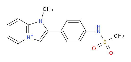1-methyl-2-(4-(methylsulfonamido)phenyl)-1H-imidazo[1,2-a]pyridin-4-ium