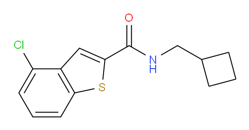 4-chloro-N-(cyclobutylmethyl)benzo[b]thiophene-2-carboxamide
