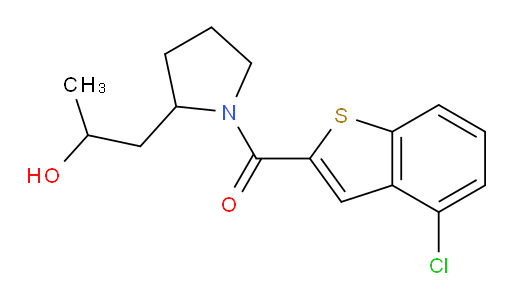 (4-chlorobenzo[b]thiophen-2-yl)(2-(2-hydroxypropyl)pyrrolidin-1-yl)methanone