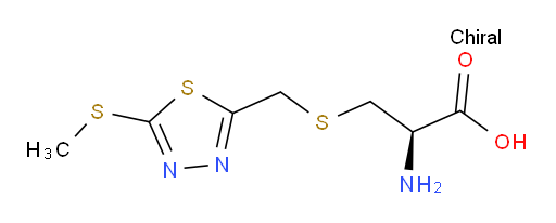 (R)-2-amino-3-(((5-(methylthio)-1,3,4-thiadiazol-2-yl)methyl)thio)propanoic acid