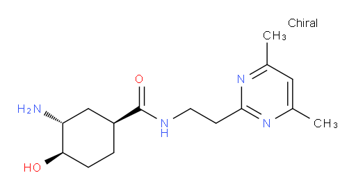 (1S,3R,4R)-3-amino-N-(2-(4,6-dimethylpyrimidin-2-yl)ethyl)-4-hydroxycyclohexanecarboxamide