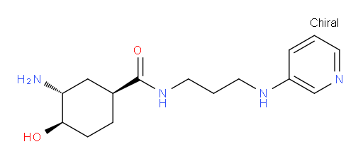 (1S,3R,4R)-3-amino-4-hydroxy-N-(3-(pyridin-3-ylamino)propyl)cyclohexanecarboxamide