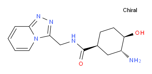 (1S,3R,4R)-N-([1,2,4]triazolo[4,3-a]pyridin-3-ylmethyl)-3-amino-4-hydroxycyclohexanecarboxamide