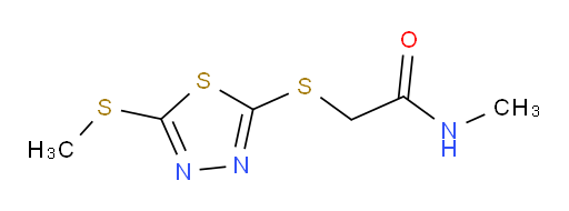 N-methyl-2-((5-(methylthio)-1,3,4-thiadiazol-2-yl)thio)acetamide