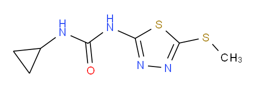 1-cyclopropyl-3-(5-(methylthio)-1,3,4-thiadiazol-2-yl)urea