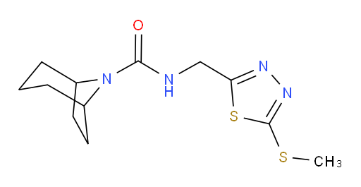 N-((5-(methylthio)-1,3,4-thiadiazol-2-yl)methyl)-8-azabicyclo[3.2.1]octane-8-carboxamide