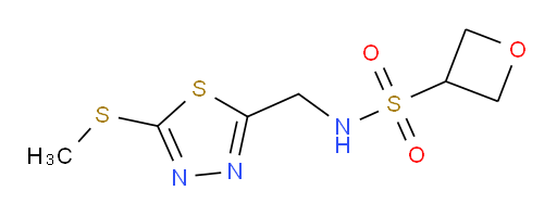 N-((5-(methylthio)-1,3,4-thiadiazol-2-yl)methyl)oxetane-3-sulfonamide