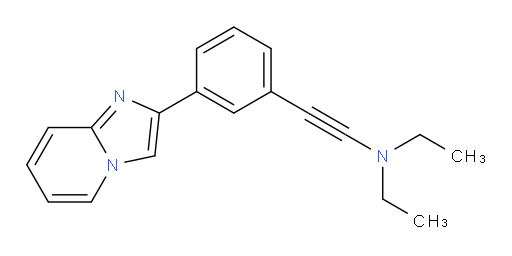 N,N-diethyl-2-(3-(imidazo[1,2-a]pyridin-2-yl)phenyl)ethynamine
