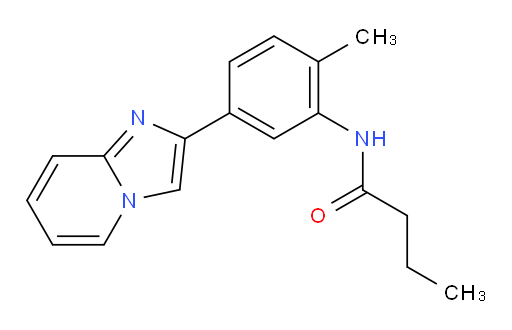 N-(5-(imidazo[1,2-a]pyridin-2-yl)-2-methylphenyl)butyramide