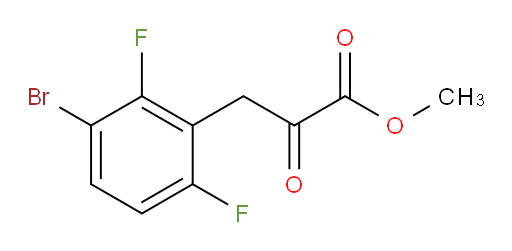 methyl 3-(3-bromo-2,6-difluorophenyl)-2-oxopropanoate