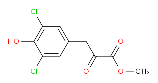 methyl 3-(3,5-dichloro-4-hydroxyphenyl)-2-oxopropanoate