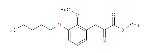 methyl 3-(2-methoxy-3-(pentyloxy)phenyl)-2-oxopropanoate