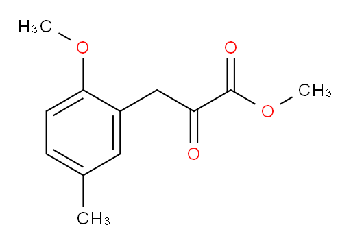 methyl 3-(2-methoxy-5-methylphenyl)-2-oxopropanoate