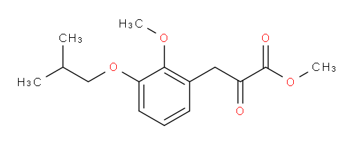 methyl 3-(3-isobutoxy-2-methoxyphenyl)-2-oxopropanoate