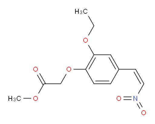 (Z)-methyl 2-(2-ethoxy-4-(2-nitrovinyl)phenoxy)acetate