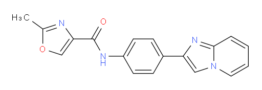 N-(4-(imidazo[1,2-a]pyridin-2-yl)phenyl)-2-methyloxazole-4-carboxamide