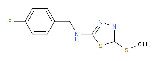 N-(4-fluorobenzyl)-5-(methylthio)-1,3,4-thiadiazol-2-amine