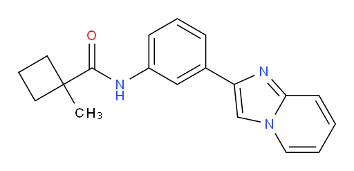 N-(3-(imidazo[1,2-a]pyridin-2-yl)phenyl)-1-methylcyclobutanecarboxamide
