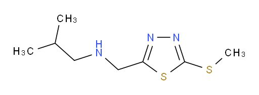 2-methyl-N-((5-(methylthio)-1,3,4-thiadiazol-2-yl)methyl)propan-1-amine
