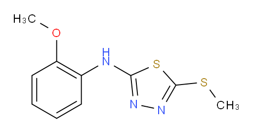 N-(2-methoxyphenyl)-5-(methylthio)-1,3,4-thiadiazol-2-amine