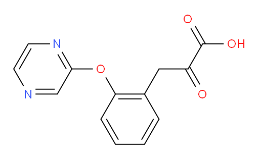 2-oxo-3-(2-(pyrazin-2-yloxy)phenyl)propanoic acid