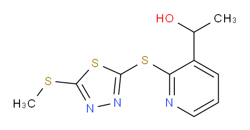 1-(2-((5-(methylthio)-1,3,4-thiadiazol-2-yl)thio)pyridin-3-yl)ethanol