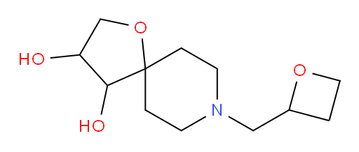 8-(oxetan-2-ylmethyl)-1-oxa-8-azaspiro[4.5]decane-3,4-diol