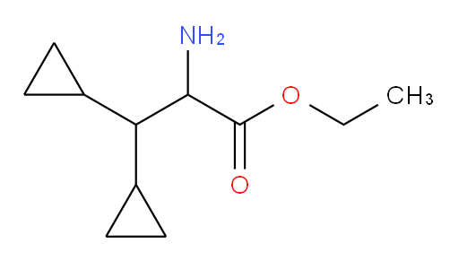 ethyl 2-amino-3,3-dicyclopropylpropanoate