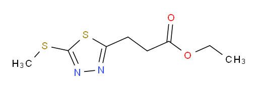 ethyl 3-(5-(methylthio)-1,3,4-thiadiazol-2-yl)propanoate