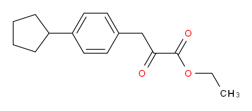 ethyl 3-(4-cyclopentylphenyl)-2-oxopropanoate