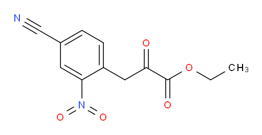 ethyl 3-(4-cyano-2-nitrophenyl)-2-oxopropanoate
