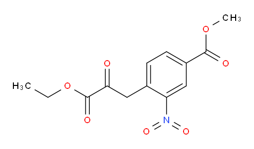 methyl 4-(3-ethoxy-2,3-dioxopropyl)-3-nitrobenzoate