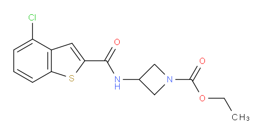 ethyl 3-(4-chlorobenzo[b]thiophene-2-carboxamido)azetidine-1-carboxylate
