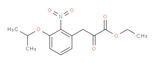 ethyl 3-(3-isopropoxy-2-nitrophenyl)-2-oxopropanoate