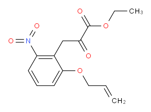 ethyl 3-(2-(allyloxy)-6-nitrophenyl)-2-oxopropanoate