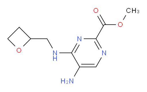 methyl 5-amino-4-((oxetan-2-ylmethyl)amino)pyrimidine-2-carboxylate