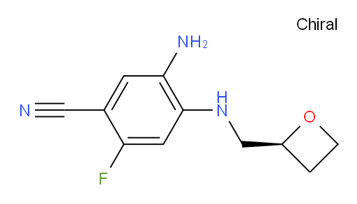 (S)-5-amino-2-fluoro-4-((oxetan-2-ylmethyl)amino)benzonitrile