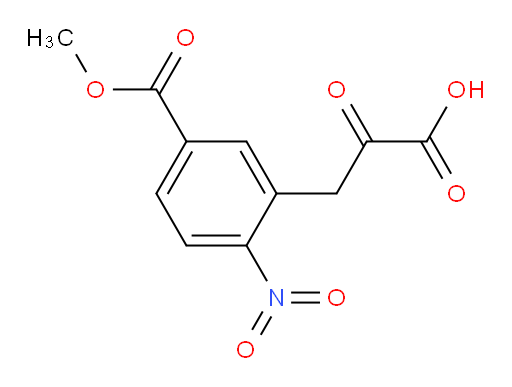 3-(5-(methoxycarbonyl)-2-nitrophenyl)-2-oxopropanoic acid