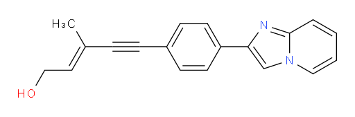 (E)-5-(4-(imidazo[1,2-a]pyridin-2-yl)phenyl)-3-methylpent-2-en-4-yn-1-ol