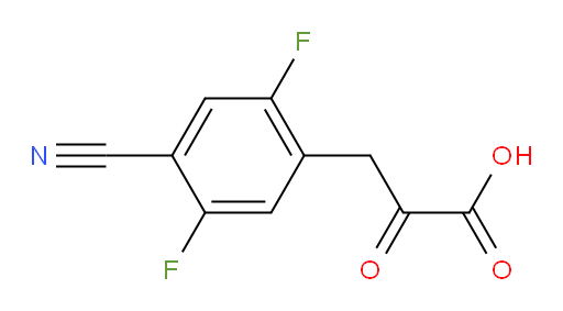 3-(4-cyano-2,5-difluorophenyl)-2-oxopropanoic acid