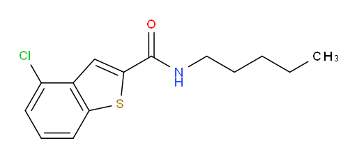 4-chloro-N-pentylbenzo[b]thiophene-2-carboxamide