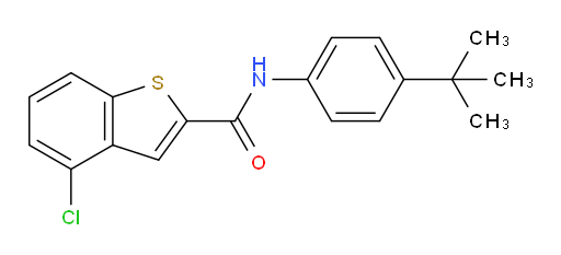 N-(4-(tert-butyl)phenyl)-4-chlorobenzo[b]thiophene-2-carboxamide