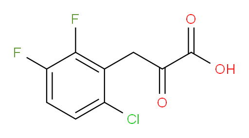 3-(6-chloro-2,3-difluorophenyl)-2-oxopropanoic acid
