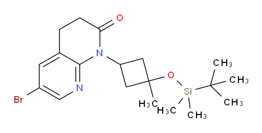 6-bromo-1-(3-((tert-butyldimethylsilyl)oxy)-3-methylcyclobutyl)-3,4-dihydro-1,8-naphthyridin-2(1H)-one