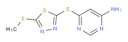 6-((5-(methylthio)-1,3,4-thiadiazol-2-yl)thio)pyrimidin-4-amine